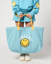 Smiley Chasing Happiness Tote Bag