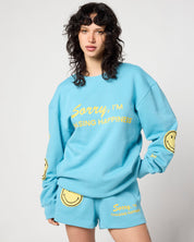 Smiley Chasing Happiness Crewneck