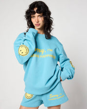 Smiley Chasing Happiness Crewneck