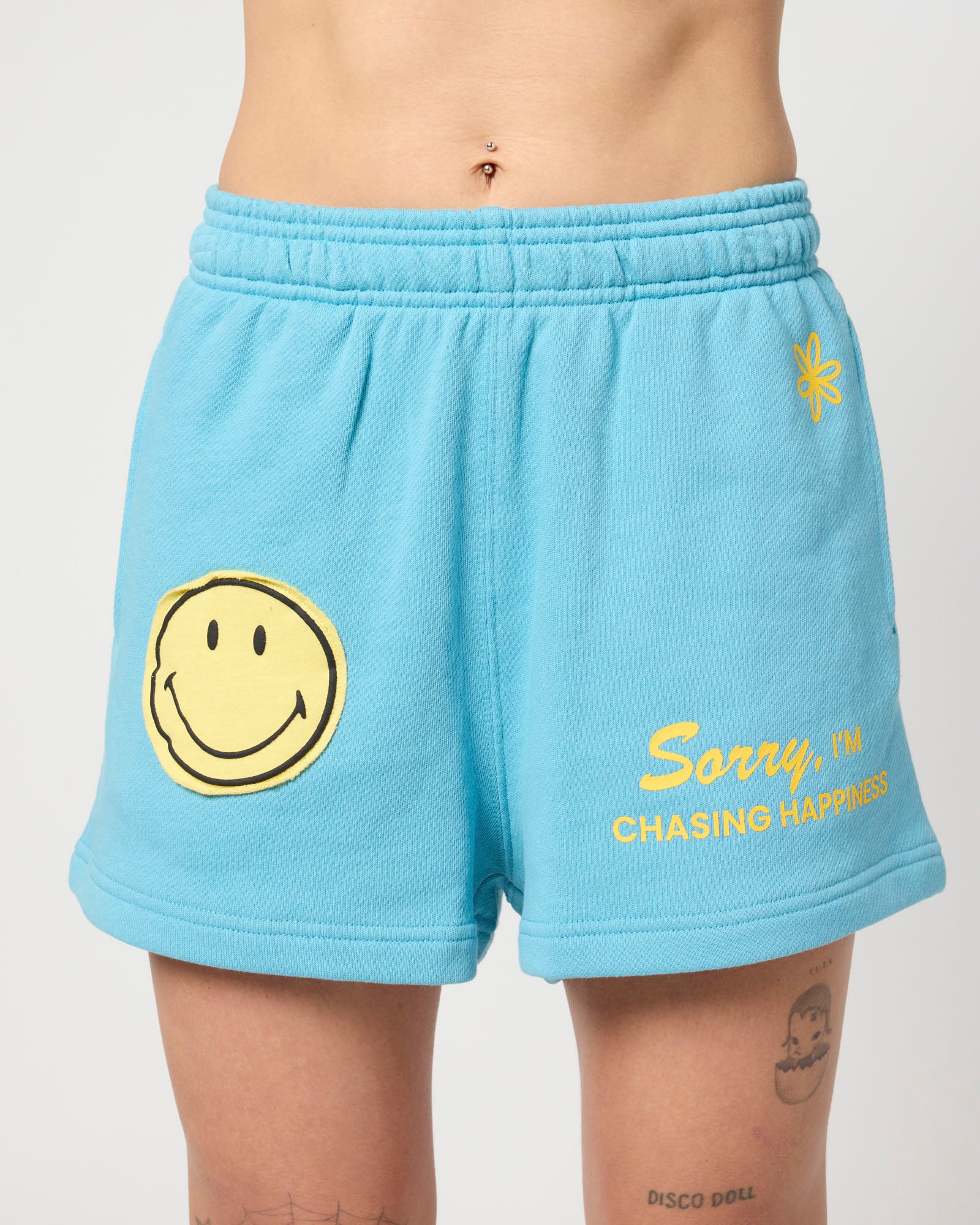 Smiley Chasing Happiness Shorts