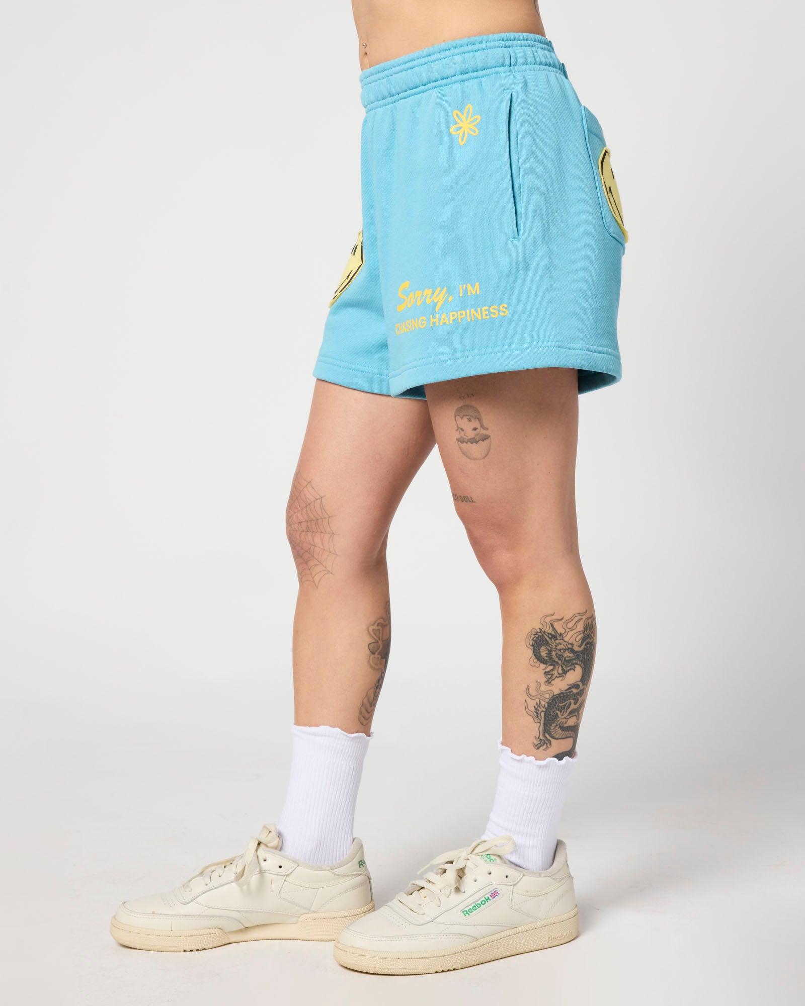 Smiley Chasing Happiness Shorts