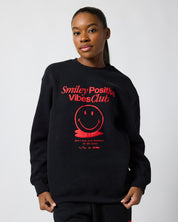 Smiley® Positive Vibes Club Crewneck