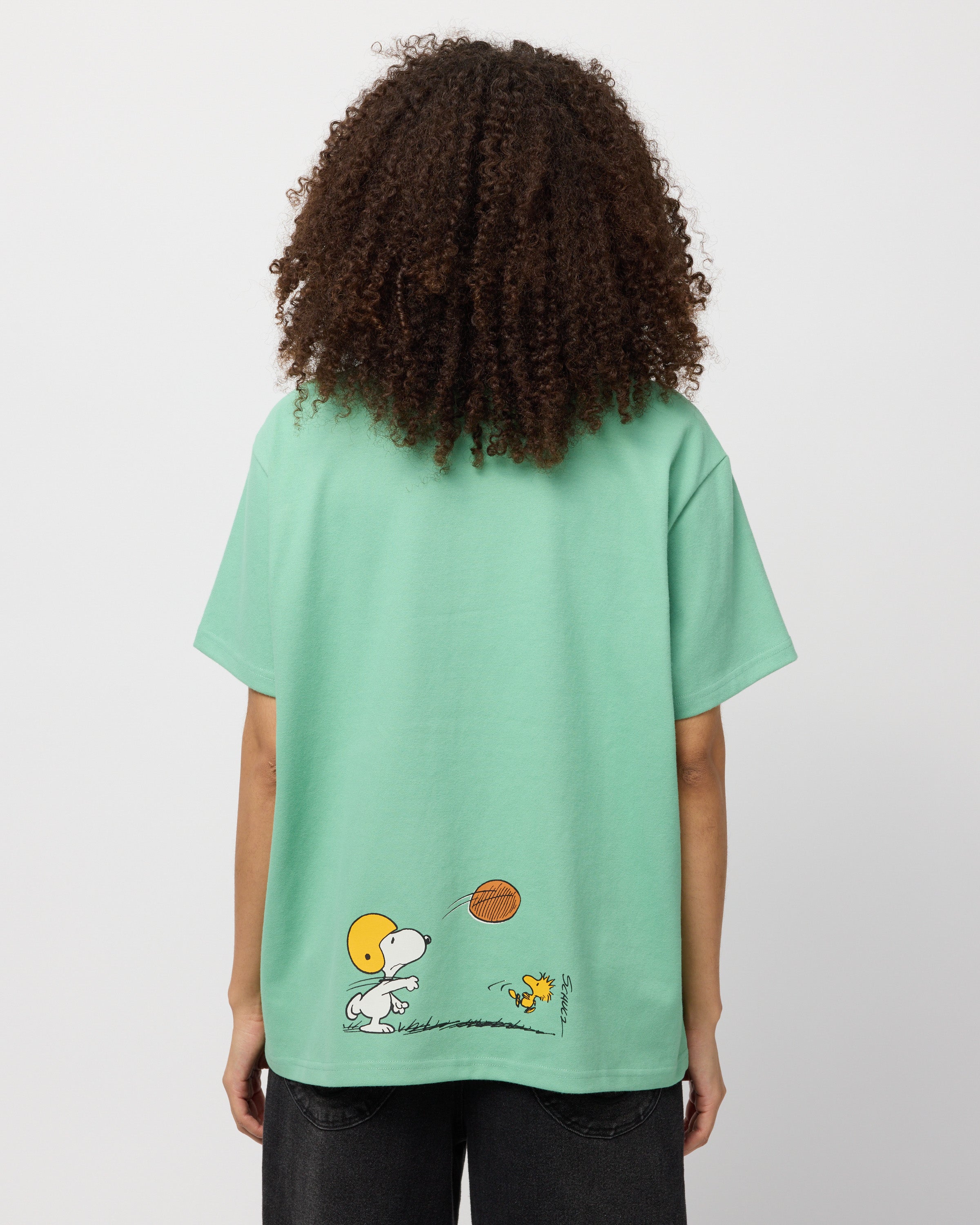 Snoopy Sports Club Oversized Tee, Mint