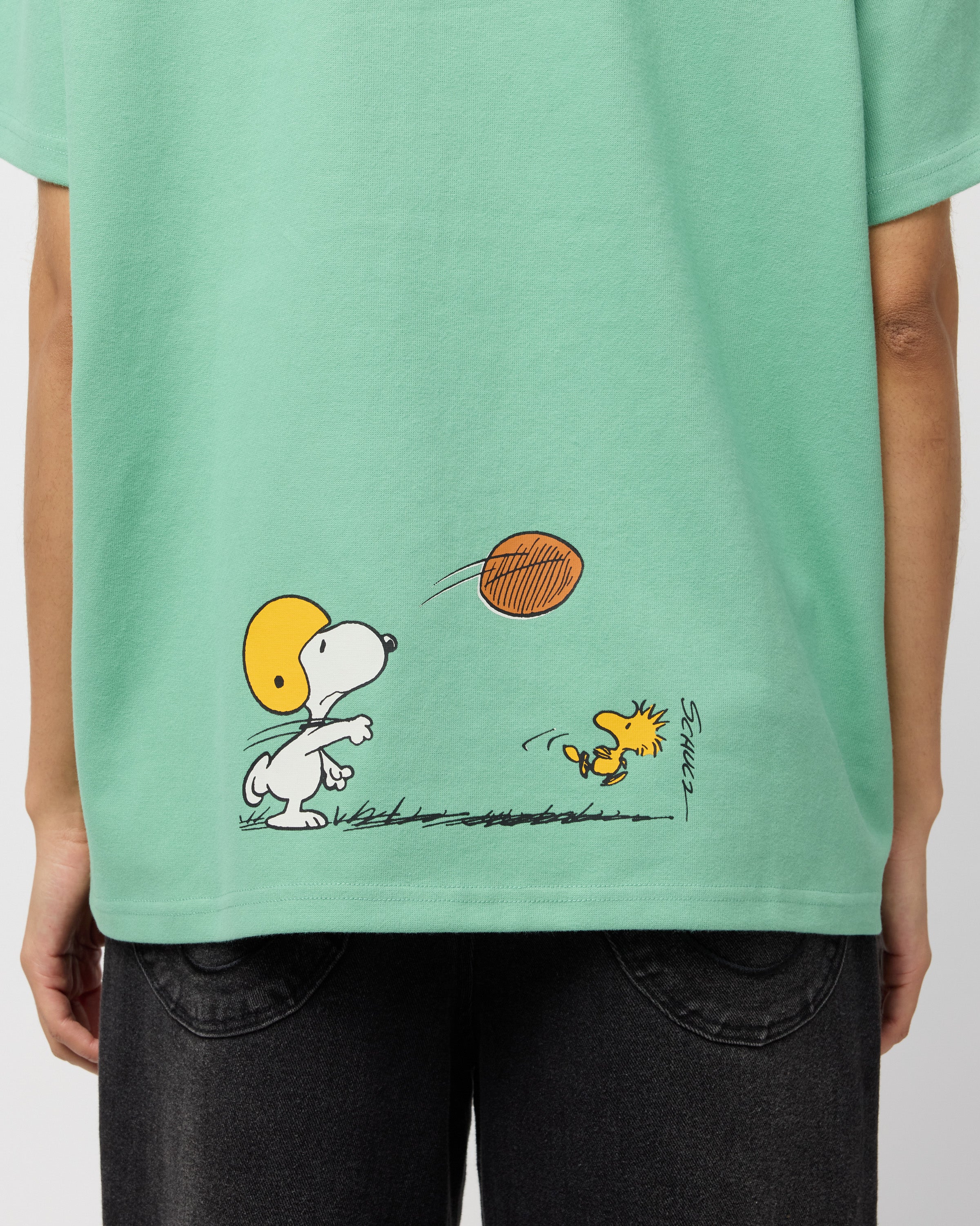 Snoopy Sports Club Oversized Tee, Mint – Samii Ryan