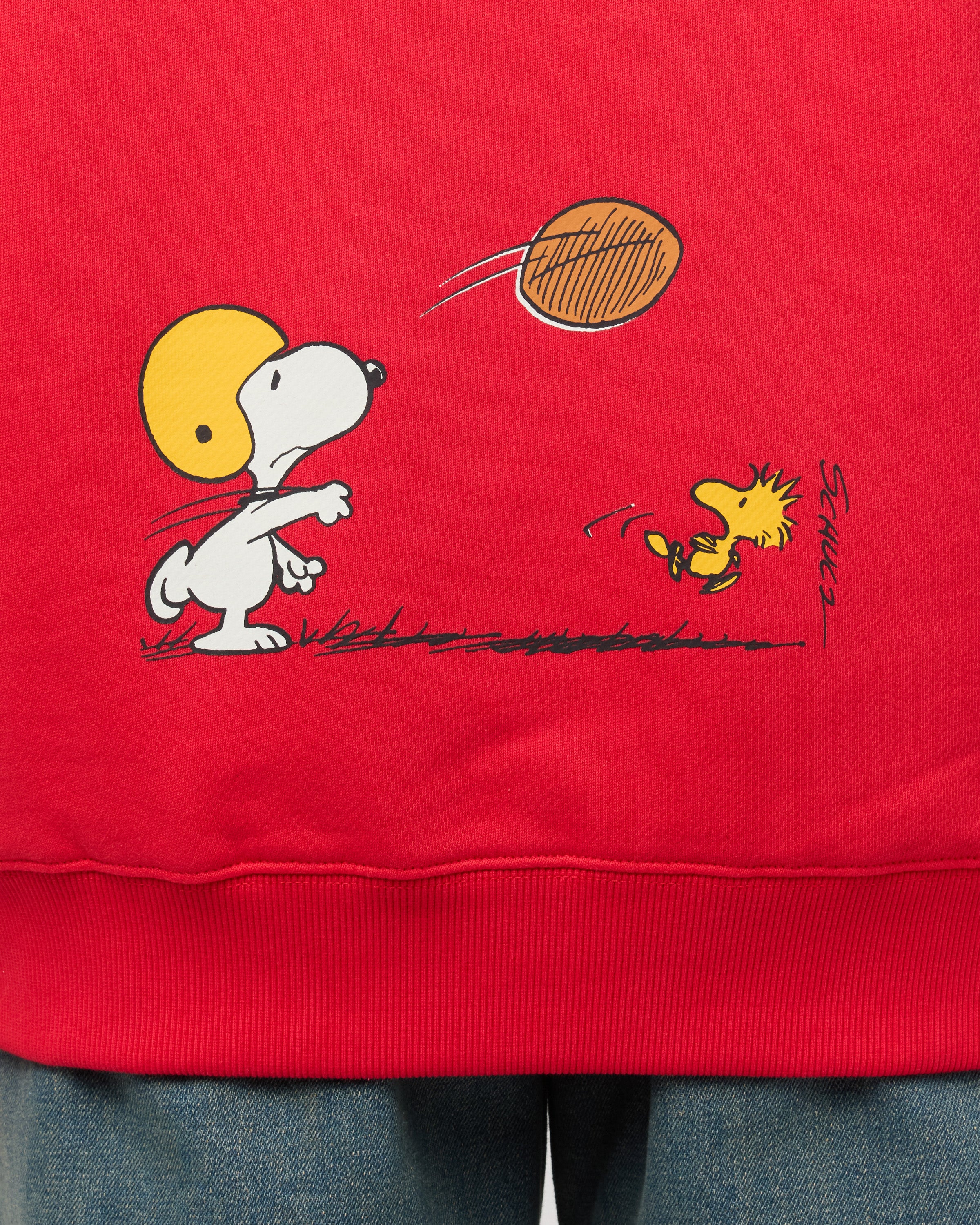 Snoopy Sports Club Hoodie, Red