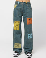 Snoopy & Woodstock Denim Pants
