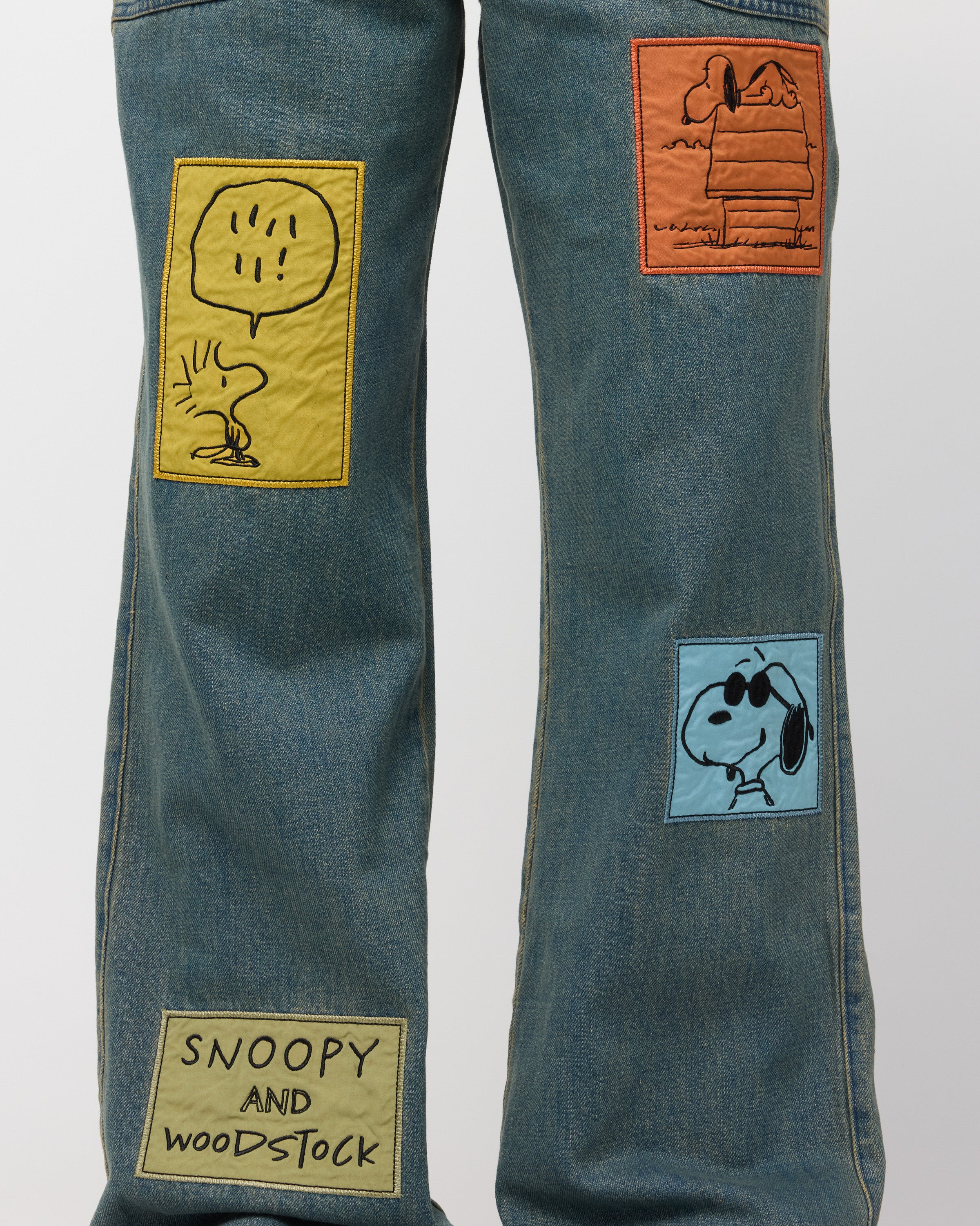 Snoopy & Woodstock Denim Pants