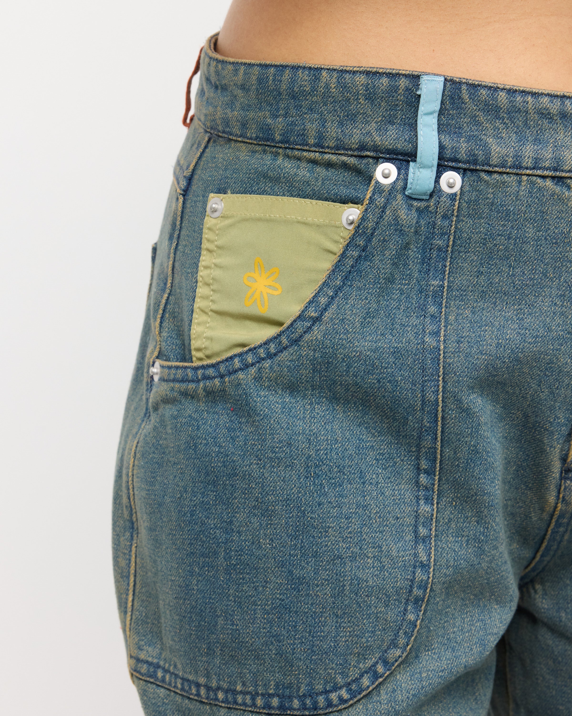 Snoopy & Woodstock Denim Pants | Women's Peanuts Collab Jeans