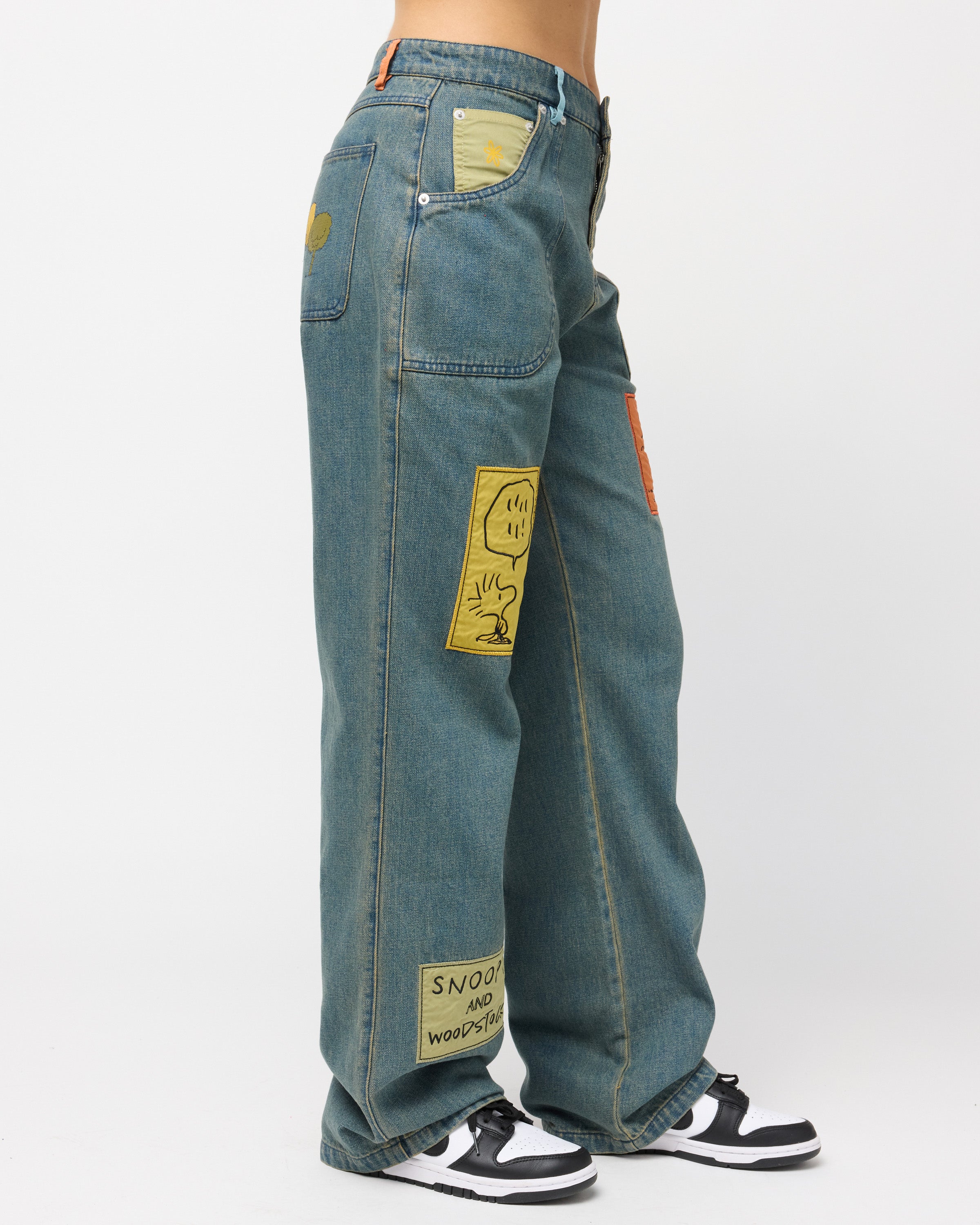 Snoopy & Woodstock Denim Pants