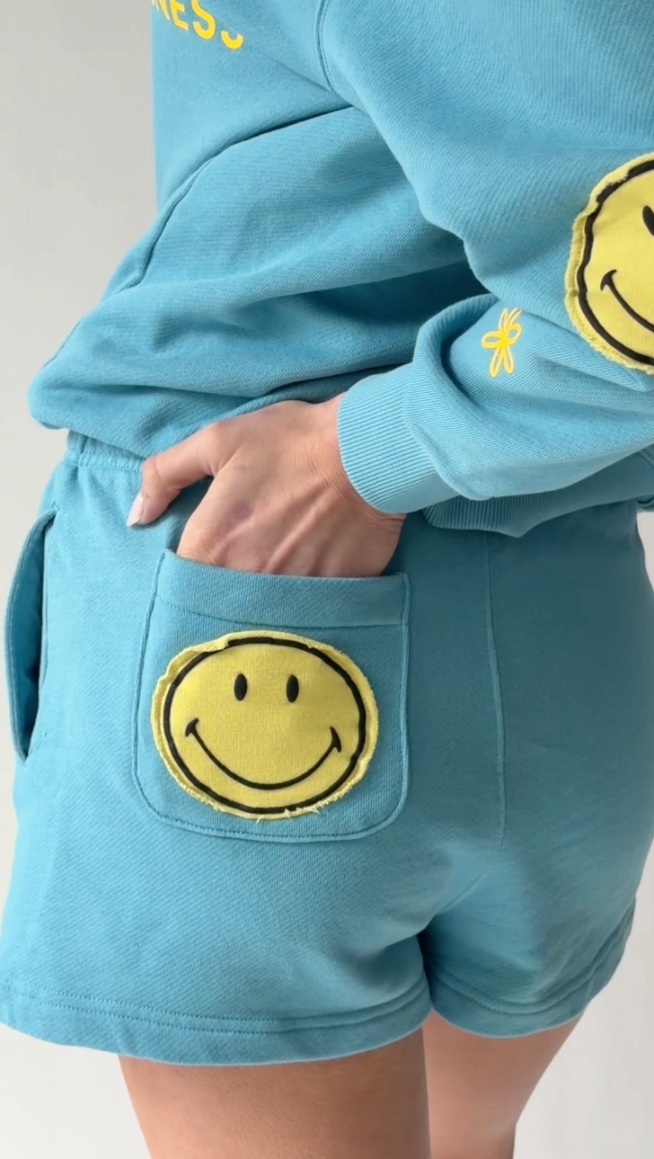 Smiley Chasing Happiness Shorts