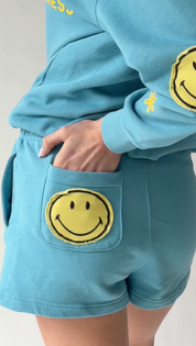 Smiley Chasing Happiness Shorts