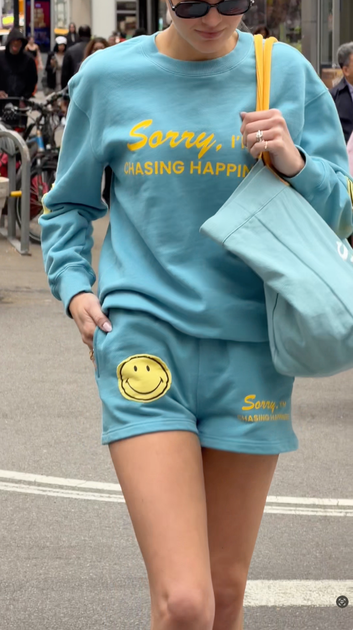 Smiley Chasing Happiness Shorts
