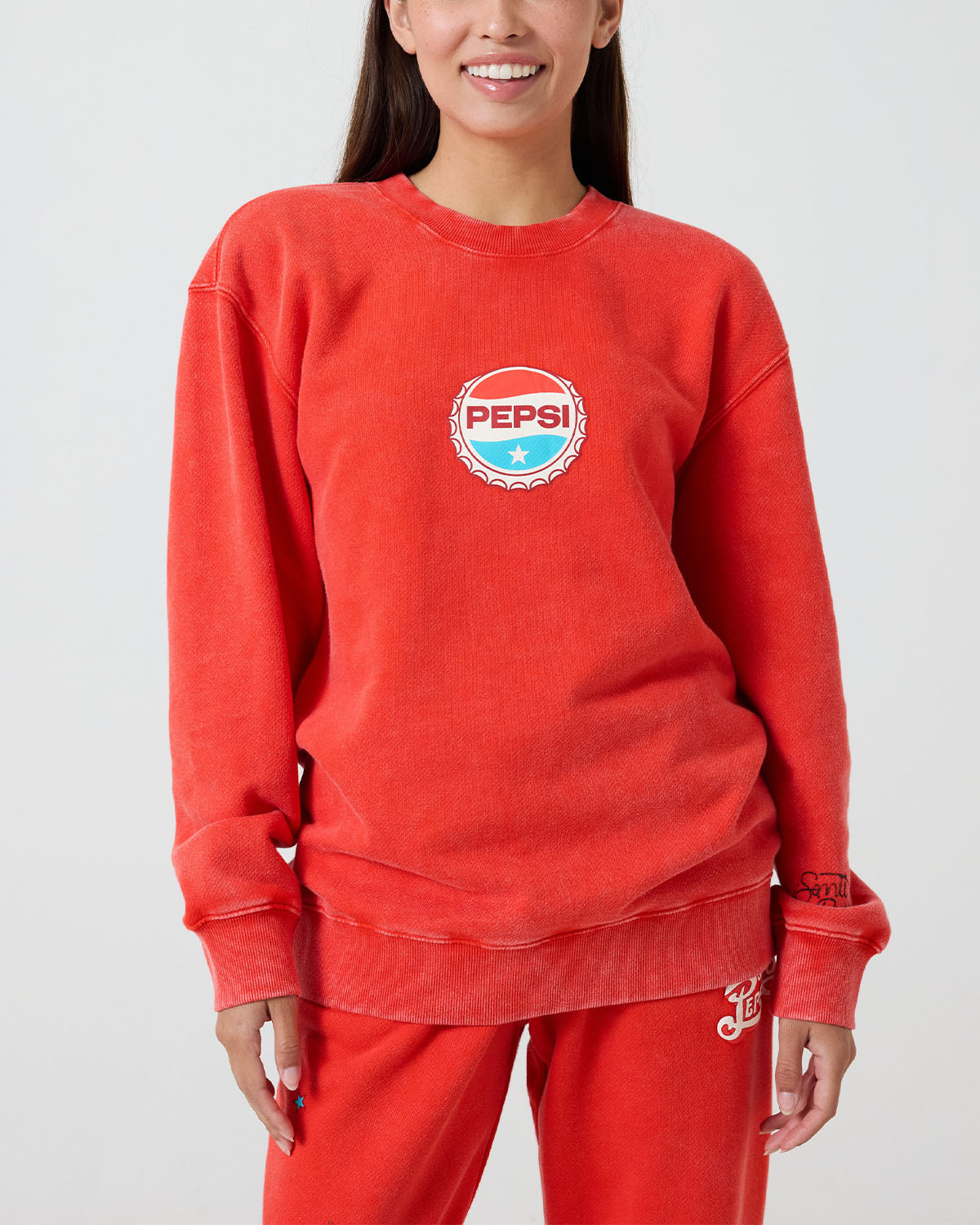 Cowgirl Pepsi Crewneck, Red