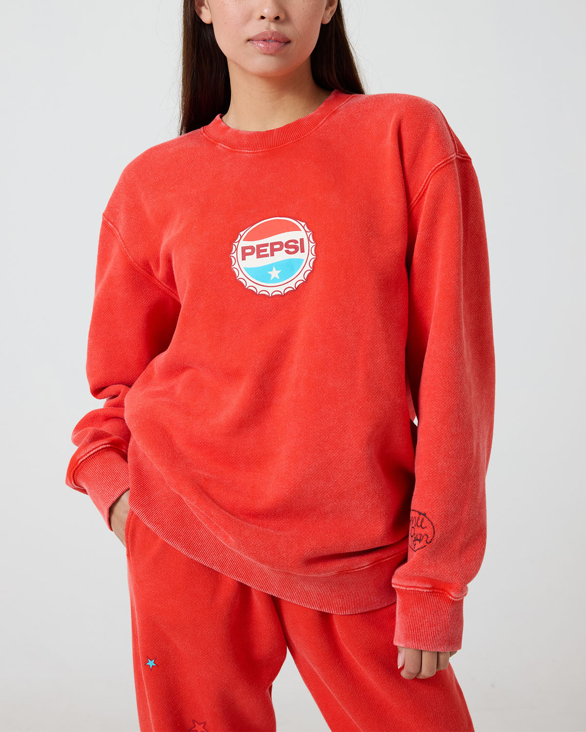 Cowgirl Pepsi Crewneck, Red