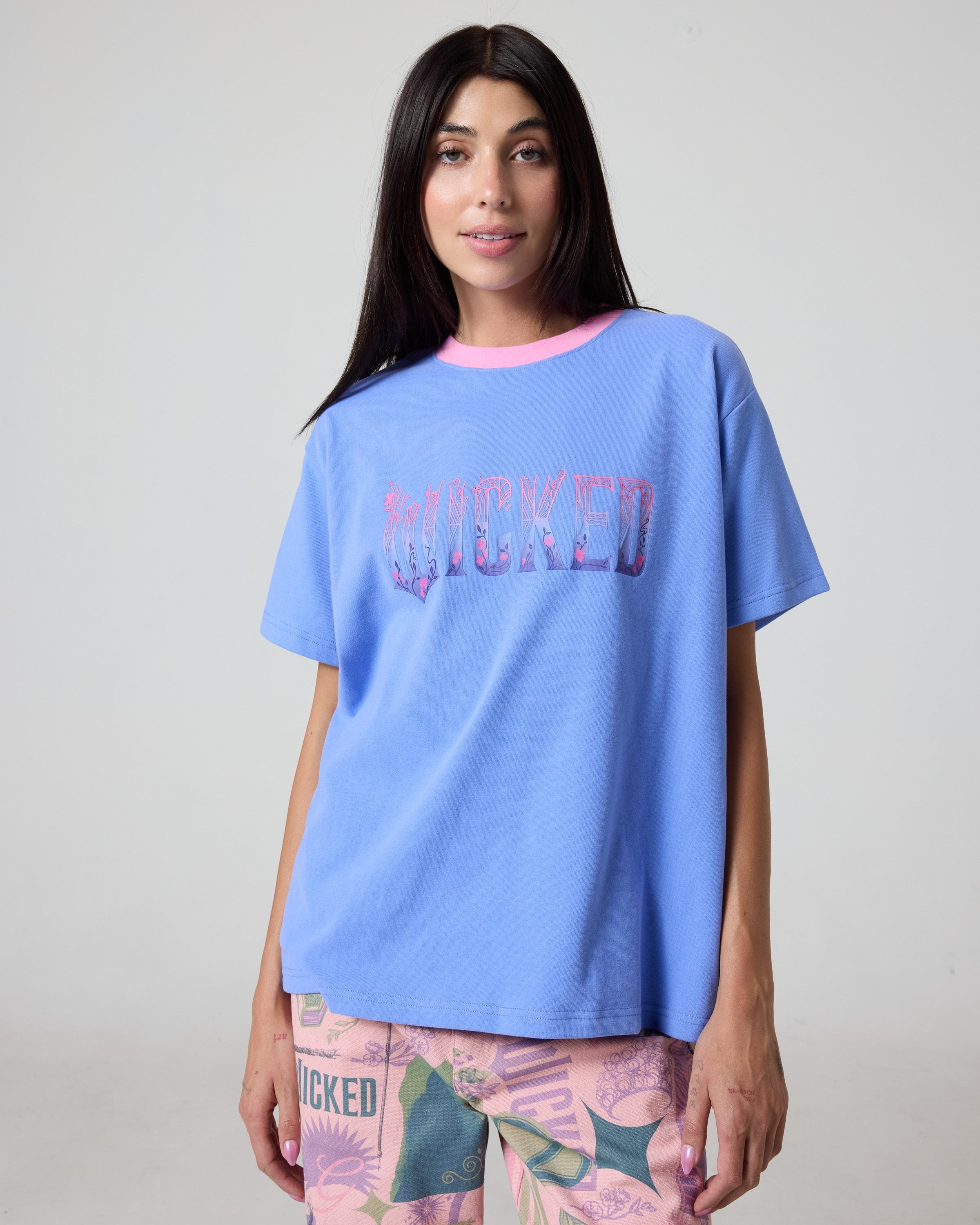 Wicked: For Good, Glinda Wicked Logo Oversized T-Shirt