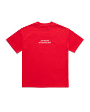 Sweethearts Just Kiss Me Oversized Tee, Red