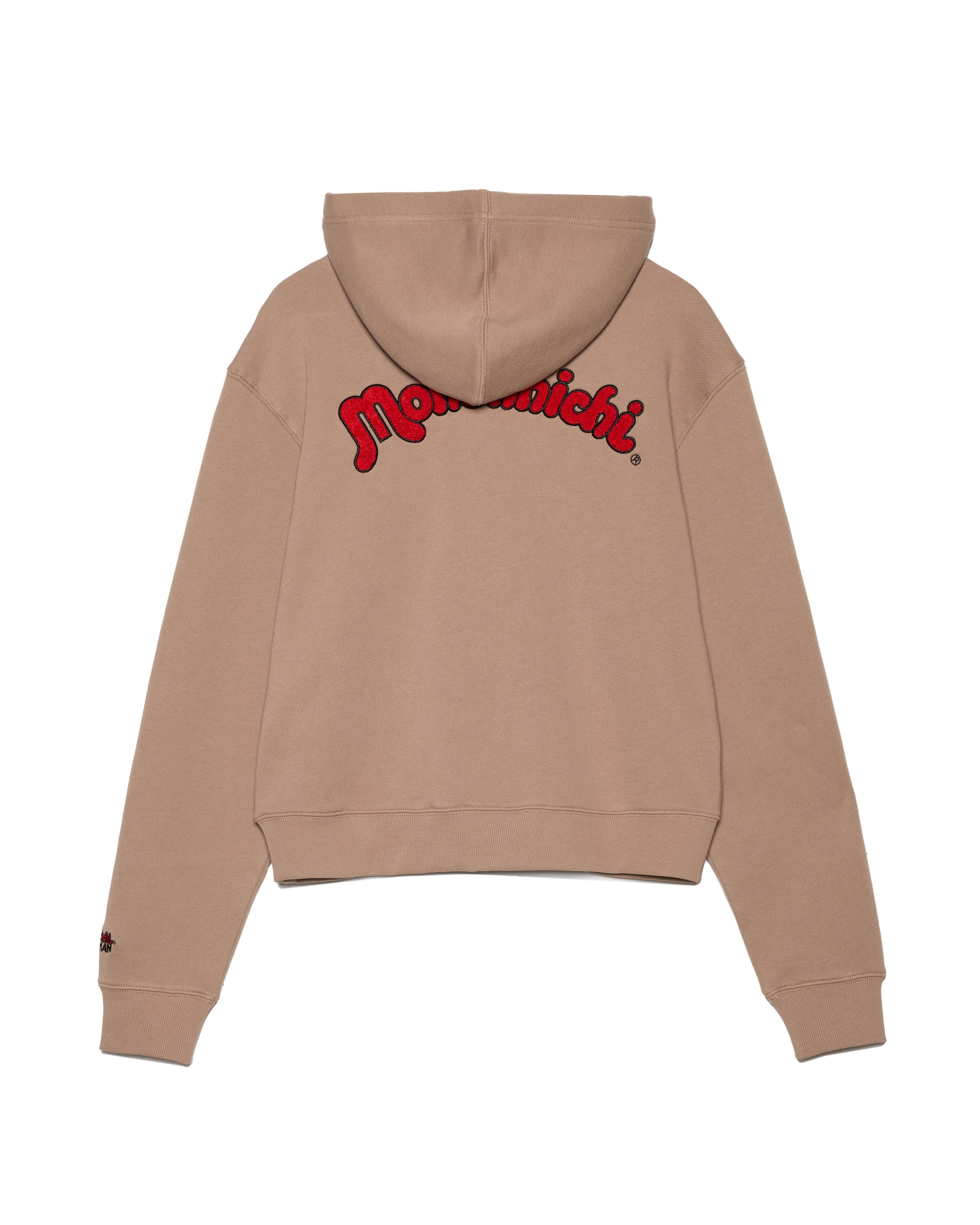 Monchhichi™ Vintage Wash Zip Up Hoodie, Brown