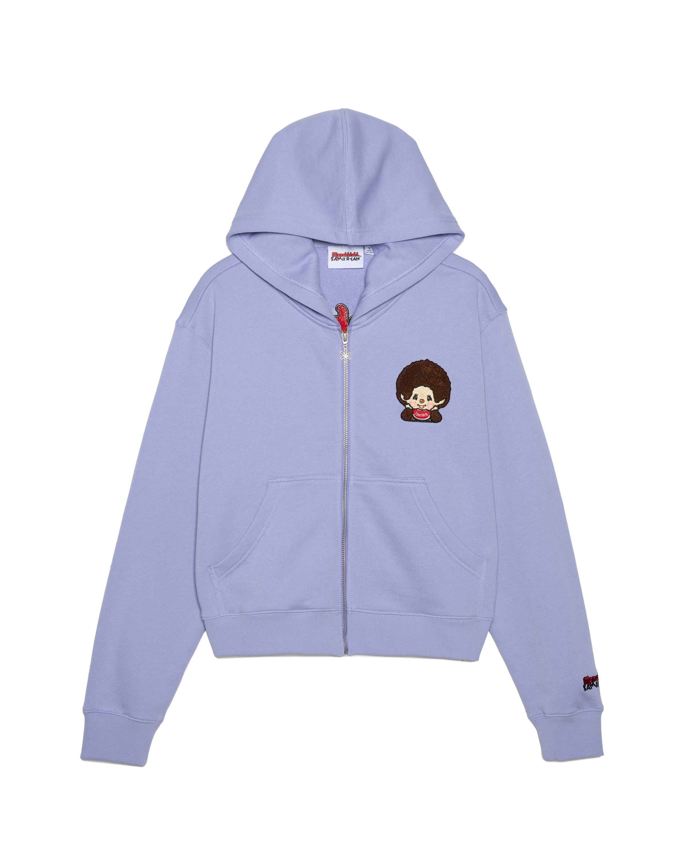 Monchhichi™ Vintage Zip Up Hoodie, Lilac