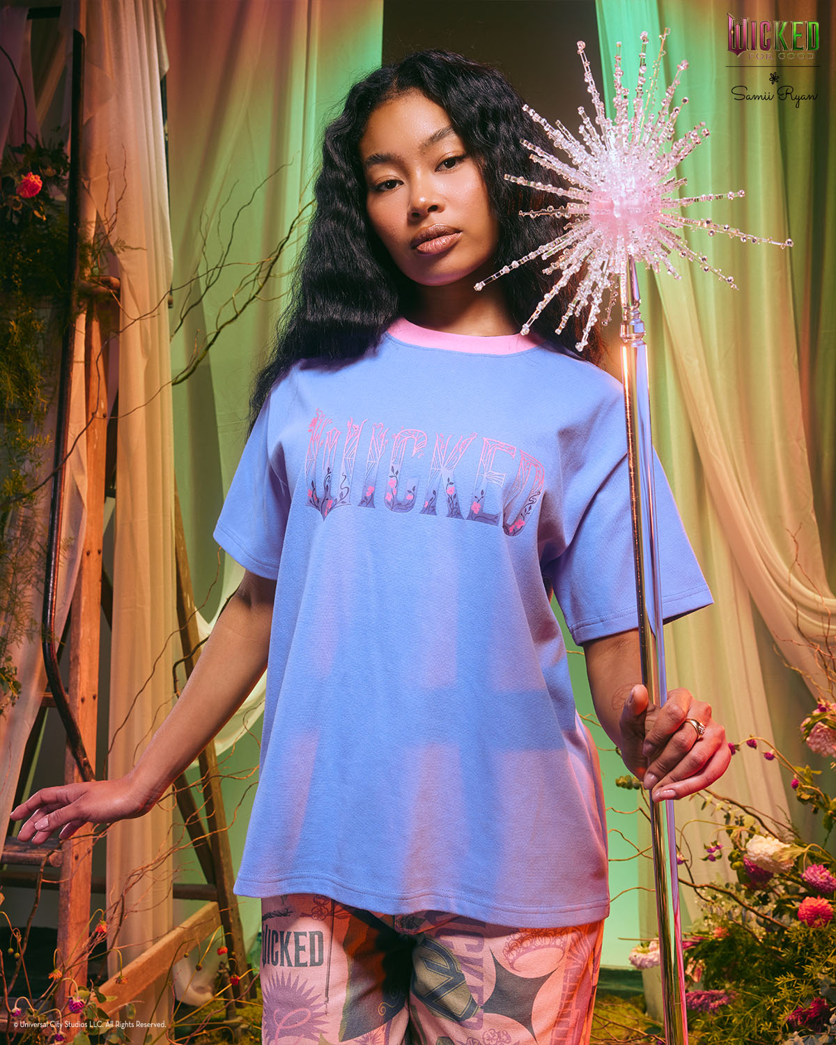 Wicked: For Good, Glinda Wicked Logo Oversized T-Shirt