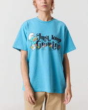 Just Keep Growing Oversized Tee, Blue