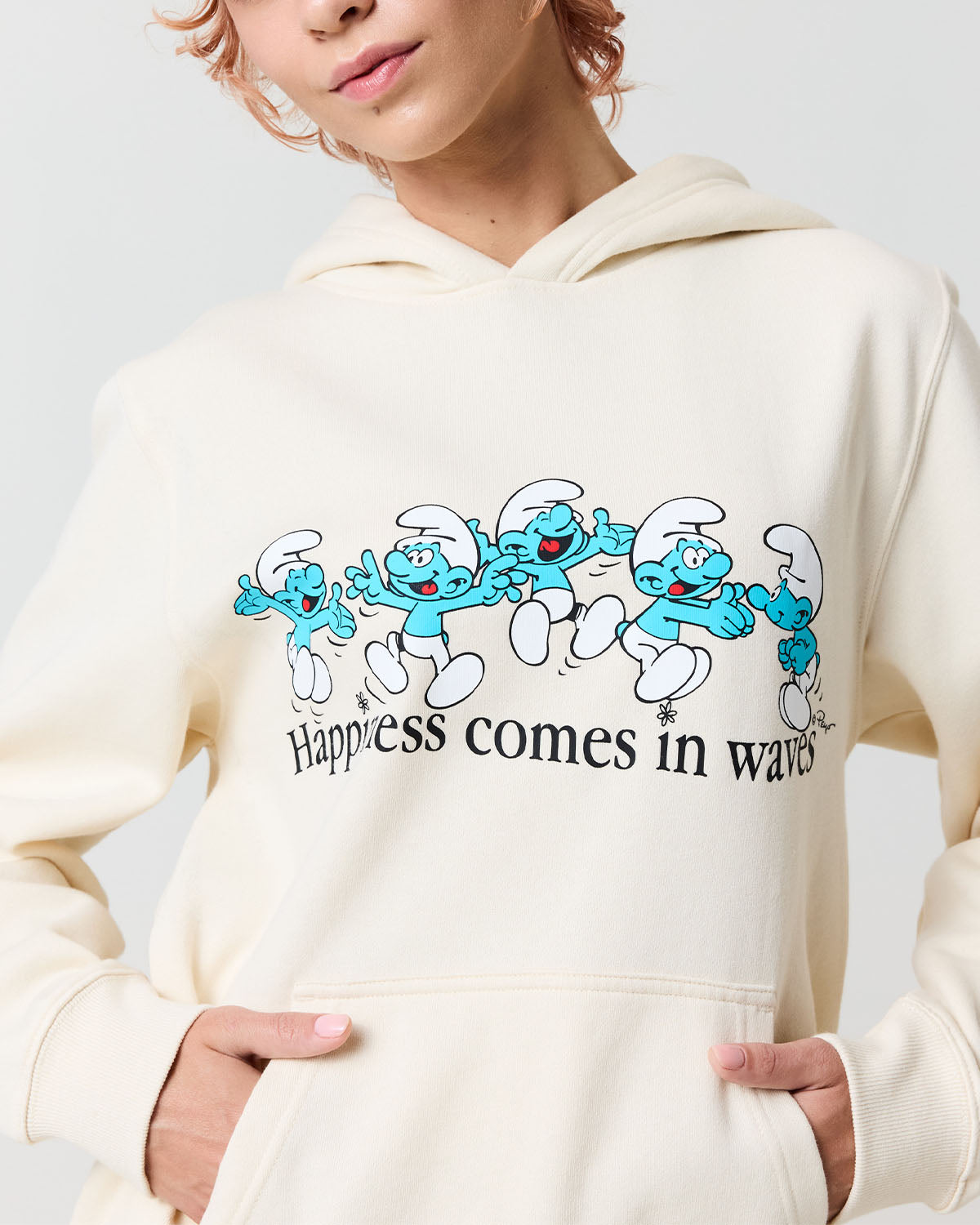 The Smurf Wave Hoodie, Bone