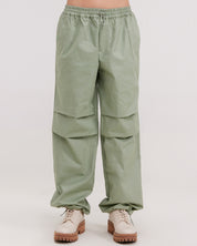 green utility pant with darts