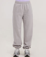 grey smiley face fleece sweatpants