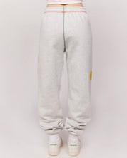 smiley face grey sweatpants