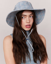 checkered safari hat