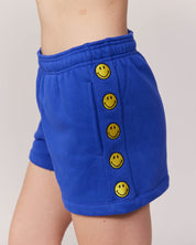 smiley sweat shorts