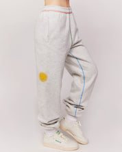 smiley face grey sweatpants