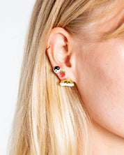 Yin Yang Studded Earrings - By Samii Ryan 