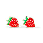 Strawberry Studded Earrings - By Samii Ryan 