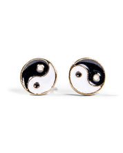 Yin Yang Studded Earrings - By Samii Ryan 