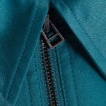 blue satin womens jacket